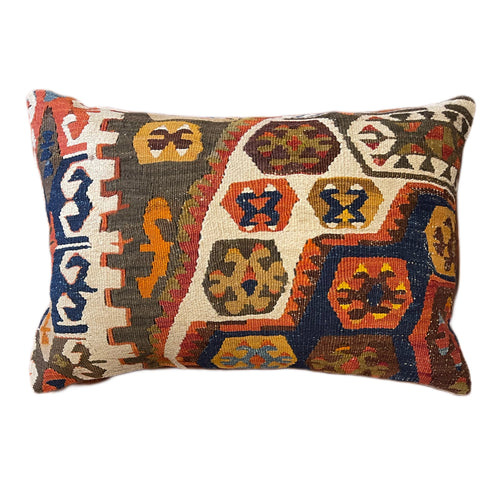 Handmade Turkish Kilim Pillow Cover 16x24 in. (Pil.8055)