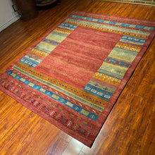 1980 PERSIAN GABBEH RUG 5’ x 6’ 5” (MED.1899)