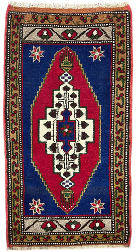 1940 TURKISH SIVAS RUG 1’ 10” x 3’ 6” (SMA.208)