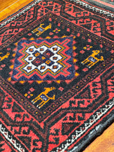 1950 PERSIAN BALUCH SALT BAG RUG 1’ 8” x 1’ 8” (SMA.111)