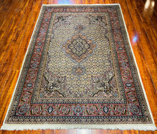 1970 PERSIAN TABRIZ MAHI RUG 4’ 2” x 6’ 7” (MED.FEA.1375)