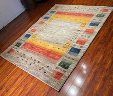 1980 PERSIAN GABBEH RUG 5’ x 6’ 5” (MED.1924)