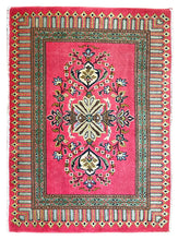 1950 PERSIAN KASHAN RUG 2’ 4” x 3’ 2” (SMA.135)