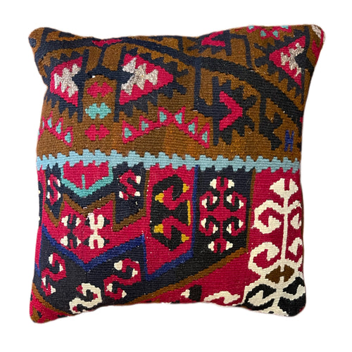 Handmade Turkish Kilim Pillow Cover 16x16 in. (Pil.8019)