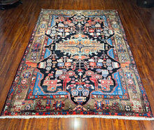 1950 PERSIAN NAHAVAND RUG 5’ x 8’ (MED.FEA.180)