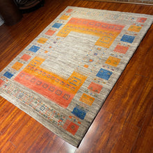 1980 PERSIAN GABBEH RUG 4’ 11” x 6’ 2” (MED.1907)