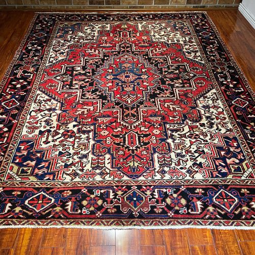 1950 PERSIAN HERIZ RUG 7’ 1” x 9’ (LARG.62)