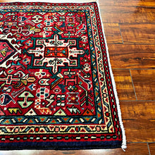 1950 PERSIAN KARAJA RUG 2’ 1” x 2’ 10” (SMA.FEA.5204)