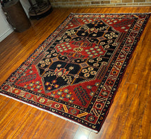 1940 PERSIAN SAVEH RUG 5’ 1” x 6’ 11” (MED.FEA.19)