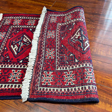 1950 PERSIAN TURKOMAN RUG 2’ x 2’ 10” (SMA.1479)