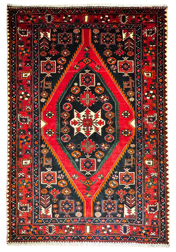 1950 PERSIAN SHAHSAVAN RUG 4’ 10” x 7’ (MED.77)