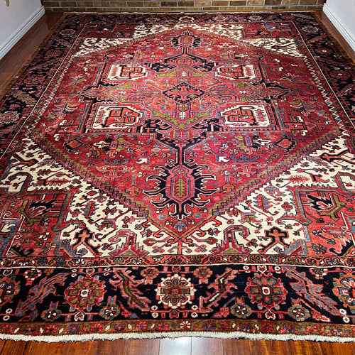 1950 PERSIAN HERIZ RUG 9’ 10” x 12’ 10” (LARG.47)