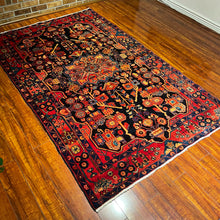 1940 PERSIAN NAHAVAND RUG 4’ 7” x 7’ 1” (MED.FEA.56)