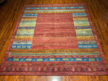 1980 PERSIAN GABBEH RUG 5’ x 6’ 5” (MED.1899)