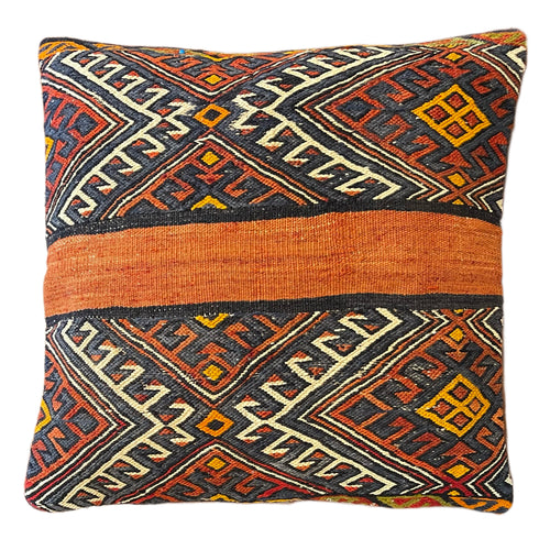 Handmade Turkish Kilim Pillow Cover 18x18 in. (Pil.8017)