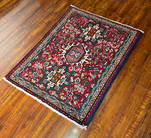 1950 PERSIAN KARAJA RUG 2’ 1” x 2’ 10” (SMA.FEA.5204)