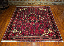 1950 PERSIAN HOSEYNABAD RUG 5’ 6” x 7’ 1” (MED.58)