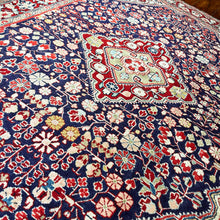 1950 PERSIAN JOZAN RUG 3’ 7” x 5’ 1” (MED.FEA.3125)