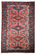 1930 PERSIAN ZANJAN RUG 4’ 4” x 6’ 7” (MED.FEA.53)