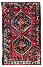 1950 PERSIAN SHIRAZ RUG 3’ 2” x 5’ 2” (MED.290)