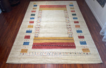 1980 PERSIAN GABBEH RUG 6’ 8” x 9’ 4” (LARG.1922)