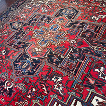 1950 PERSIAN HERIZ RUG 8’ 11” x 10’ 3” (LARG.631)