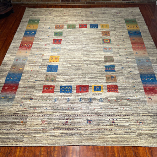 1980 PERSIAN GABBEH RUG 7’ 4” x 9’ 6” (LARG.1916)