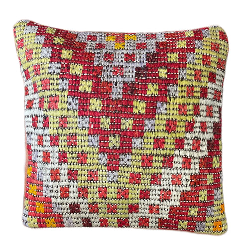 Handmade Turkish Kilim Pillow Cover 16x16 in. (Pil.8035)