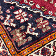 1950 PERSIAN SHIRAZ RUG 3’ 3” x 4’ 10” (MED.276)