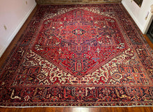 1950 PERSIAN HERIZ RUG 10’ 6” x 13’ 2” (LARG.FEA.192)