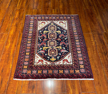 1970 PERSIAN QASEMABAD RUG 2’ 4” x 3’ 1” (SMA.FEA.5208)