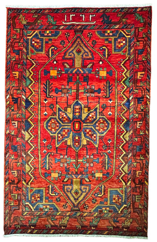 1950 PERSIAN ZANJAN RUG 4’ x 6’ 3” (MED.54)