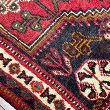 1950 PERSIAN SHIRAZ RUG 3’ 4” x 4’ 9” (MED.269)