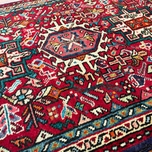 1950 PERSIAN KARAJA RUG 2’ 1” x 2’ 10” (SMA.FEA.5204)