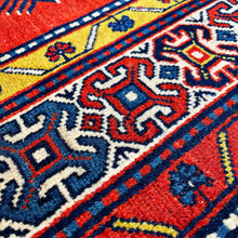 1930 CAUCASIAN SHIRVAN RUG 4’ 4” x 6’ 7” (MED.FEA.275)