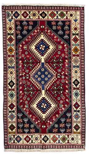 1950 PERSIAN SHIRAZ RUG 2’ 9” x 4’ 9” (MED.273)