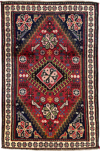 1950 SHIRAZ RUG 3’ 2” x 4’ 10” (MED.194)