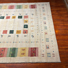 1980 PERSIAN GABBEH RUG 4’ 11” x 6’ 4” (MED.1900)