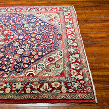 1950 PERSIAN JOZAN RUG 3’ 7” x 5’ 1” (MED.FEA.3125)