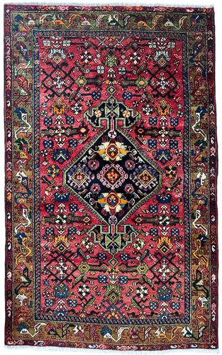 1940 BIDJAR RUG 4’ 1” x 6’ 7” (MED.FEA.5930)