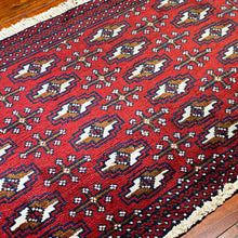 1950 PERSIAN TORKAMAN RUG 2’ 1” x 4’ 4” (SMA.7017)