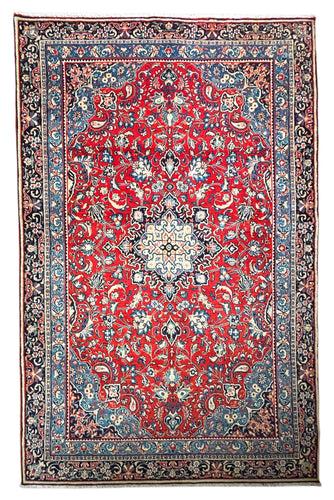 1950 PERSIAN SAROUK RUG 4’ 6” x 6’ 11” (MED.55)