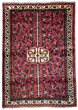 1950 PERSIAN SHIRAZ RUG 3’ 5” x 4’ 10” (MED.238)