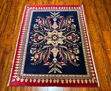 1950 PERSIAN KASHAN RUG 2’ 4” x 3’ 2” (SMA.420)