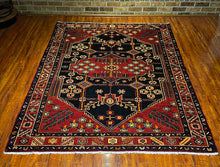 1940 PERSIAN SAVEH RUG 5’ 1” x 6’ 11” (MED.FEA.19)