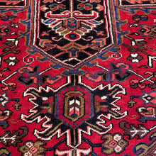 1950 PERSIAN HERIZ RUG 6’ 11” x 10’ 2” (LARG.FEA.60)