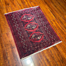 1950 PERSIAN TURKOMAN RUG 1’ 11” x 2’ 5” (SMA.110)