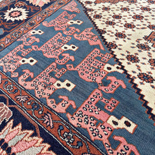 1970 AZERI CAUCASIAN RUG 6’ 5” x 9’ 4” (LAR.FEA.1372)