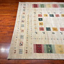 1980 PERSIAN GABBEH RUG 4’ 11” x 6’ 4” (MED.1900)