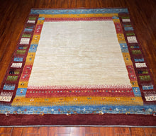 1980 PERSIAN GABBEH RUG 5’ 2” x 6’ 6” (MED.1894)